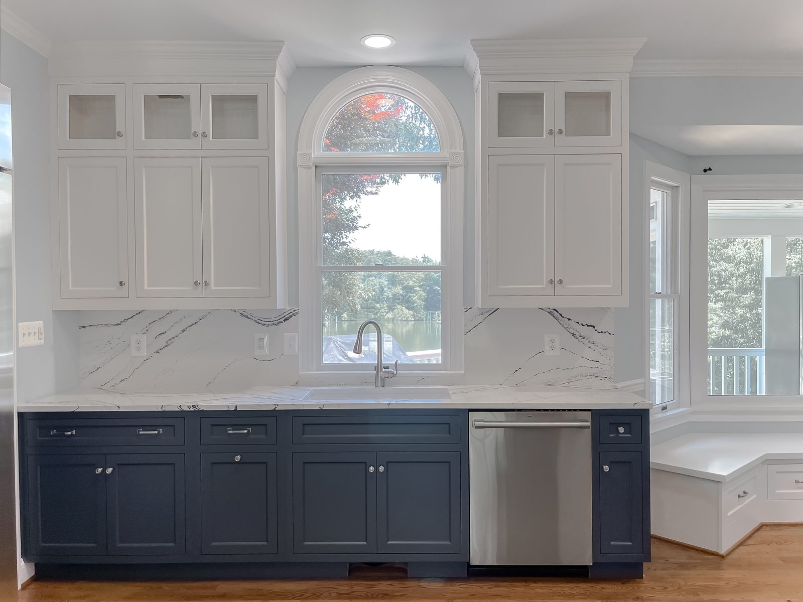 Range wall in the Mill Creek luxury kitchen remodel