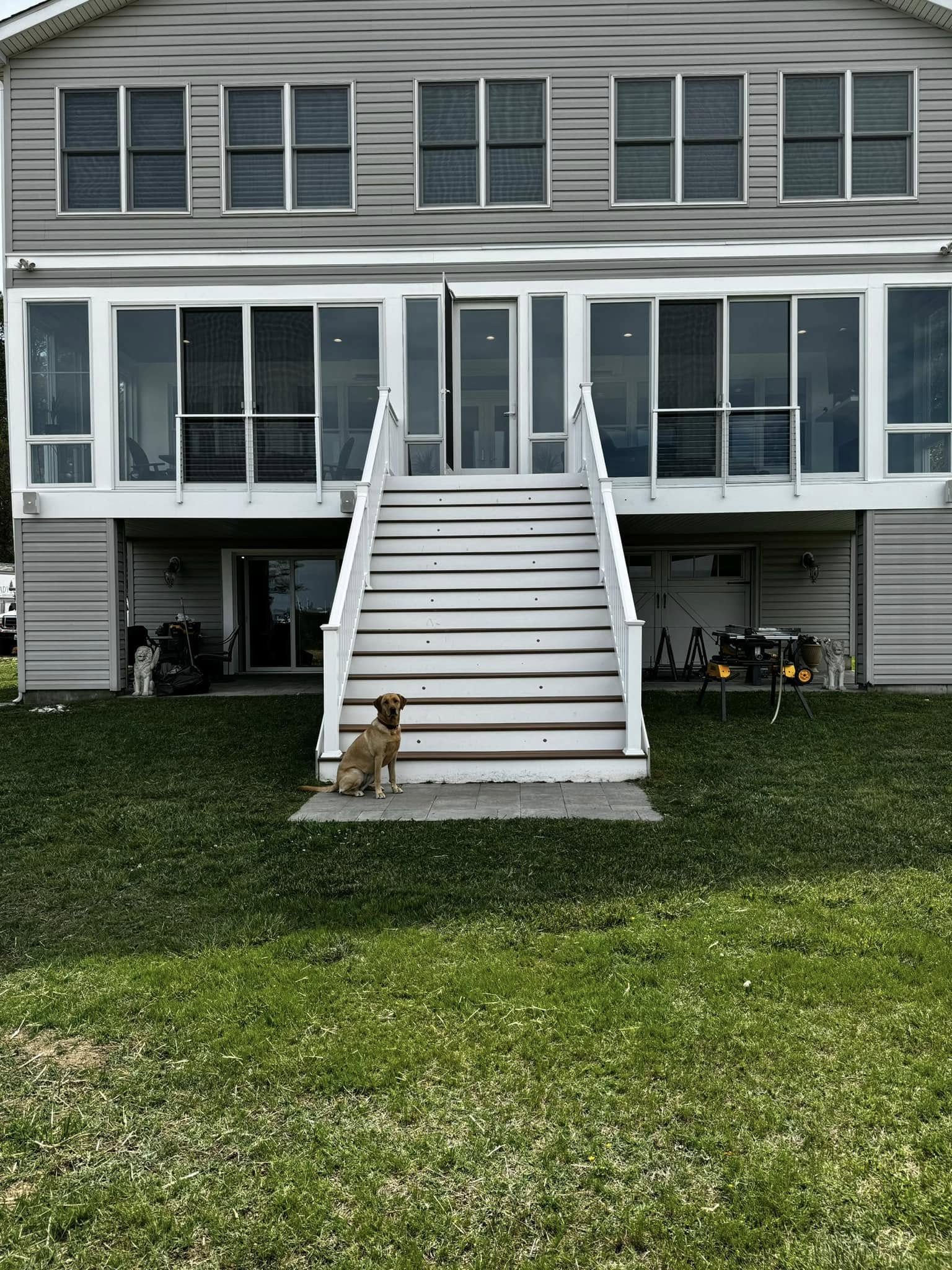 Four-season room addition with water views at Shanty Point, St. Mary's County MD